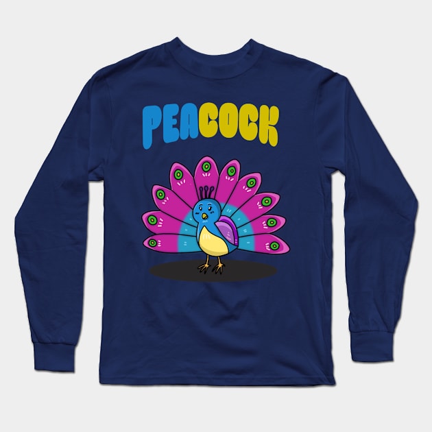 Sweet peacock Long Sleeve T-Shirt by RiyanRizqi